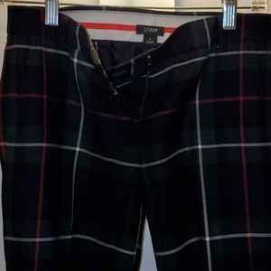 RARE J.CREW Plaid Virgin Wool City Pant